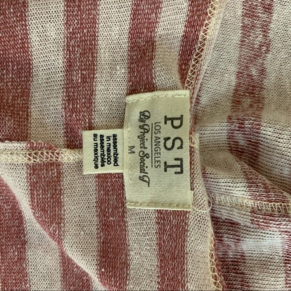 PROJECT SOCIAL T Striped V-Neck Top - Picture 8 of 8